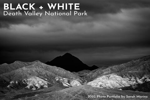 Sarah - Death Valley B + W - 2022