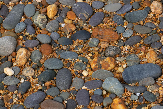 Blue Rocks Orange Sand