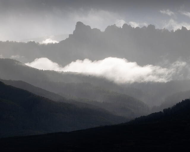 Low Clouds, Cimarron Mountains