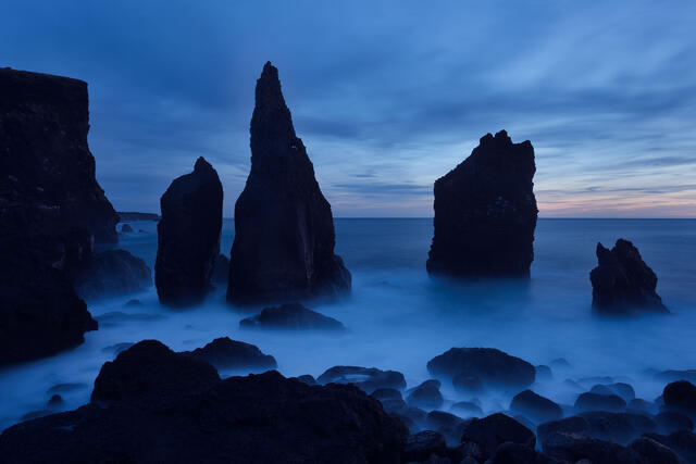 Twilight Seastacks