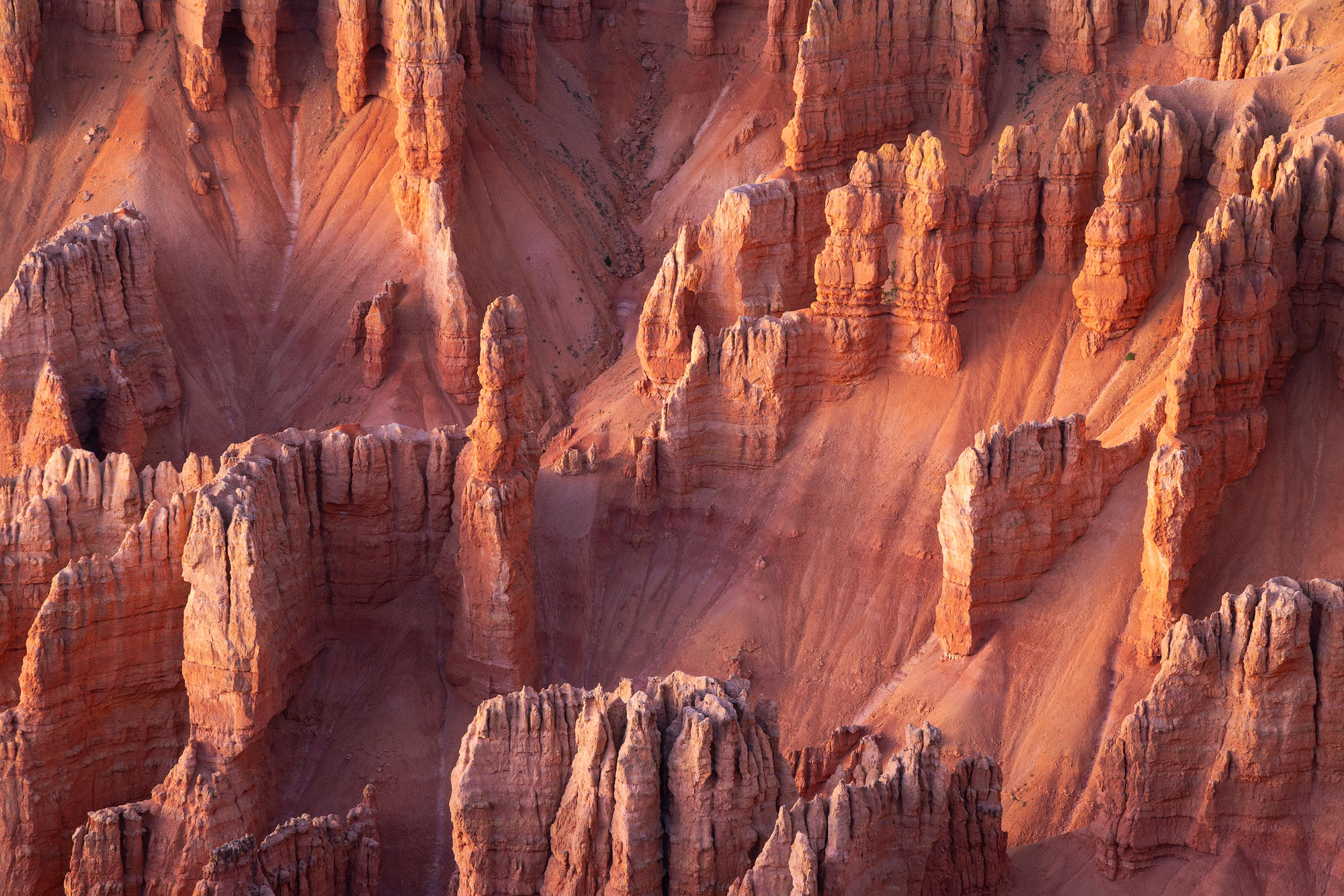 After Sunset A view of the colorful formations made of limestone, mudstone, sandstone, and conglomerate at Cedar Breaks National Monument...
